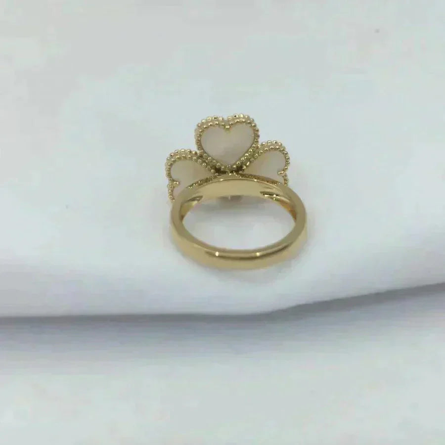 [Kincade Jewelrys]SWEET CLOVER WHITE MOP RING
