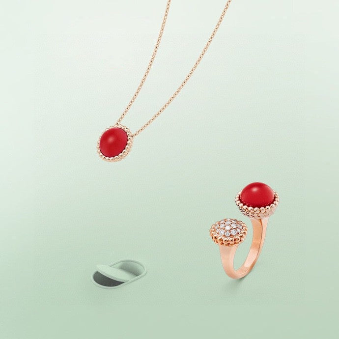 [Kincade Jewelrys]PERLEE COULEURS DIAMOND ROSE GOLD BETWEEN THE FINGER RING