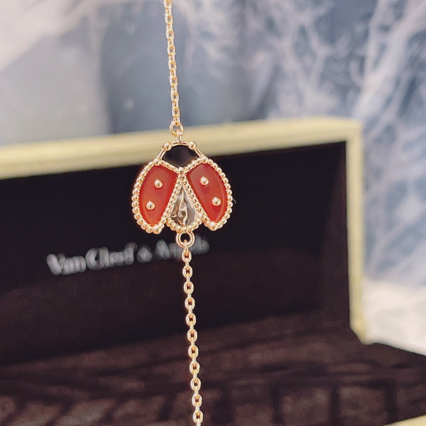 [Kincade Jewelrys]LUCKY SPRING 1 MOTIF PINK GOLD BRACELET