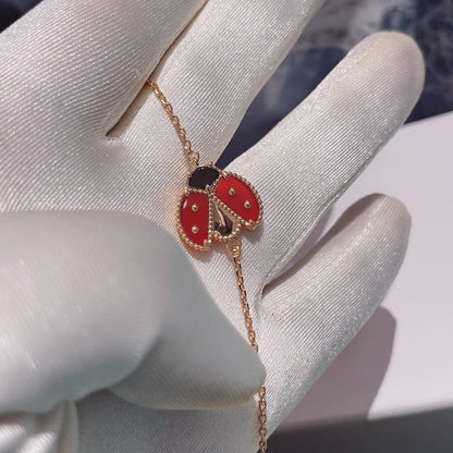 [Kincade Jewelrys]LUCKY SPRING 1 MOTIF PINK GOLD BRACELET